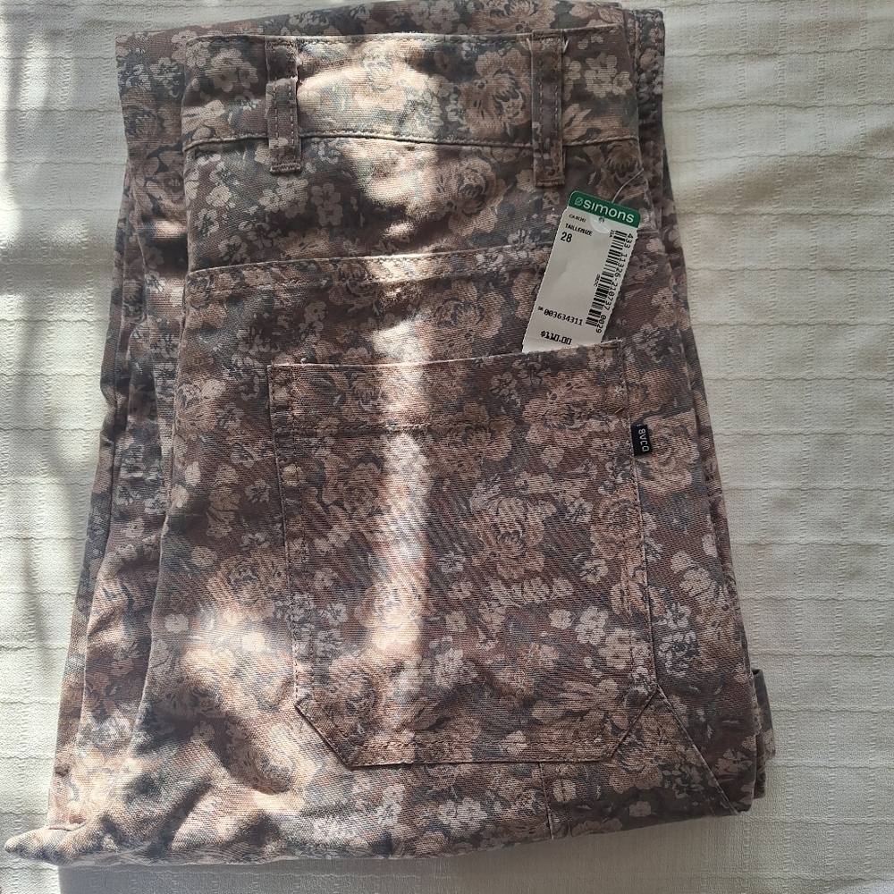 Simons Foral Carpenter pants NWT